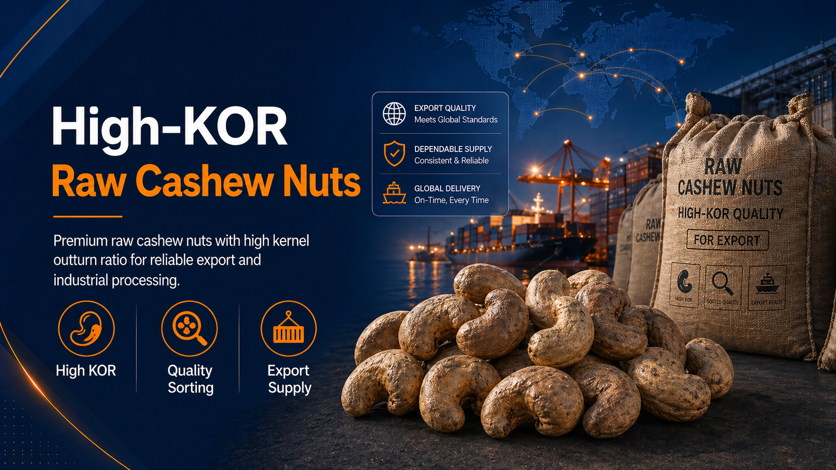 High-KOR Raw Cashew Nuts