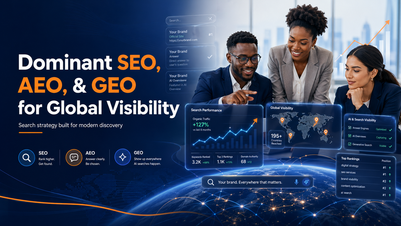 SEO, AEO and GEO Optimization