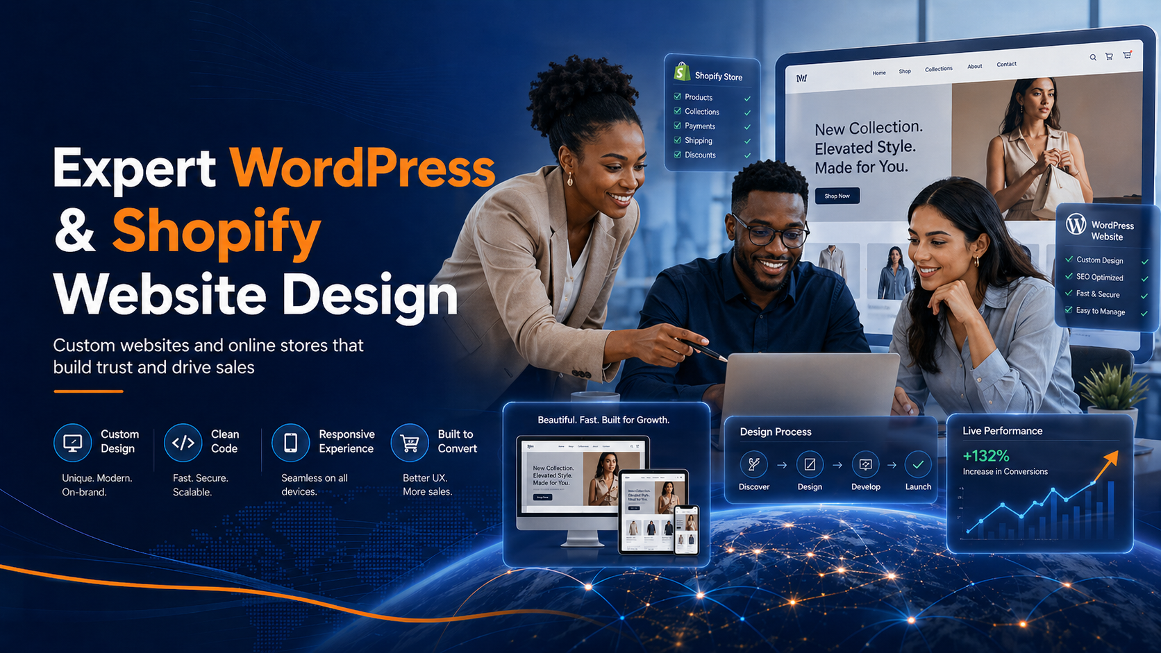 WordPress and Shopify Web Design