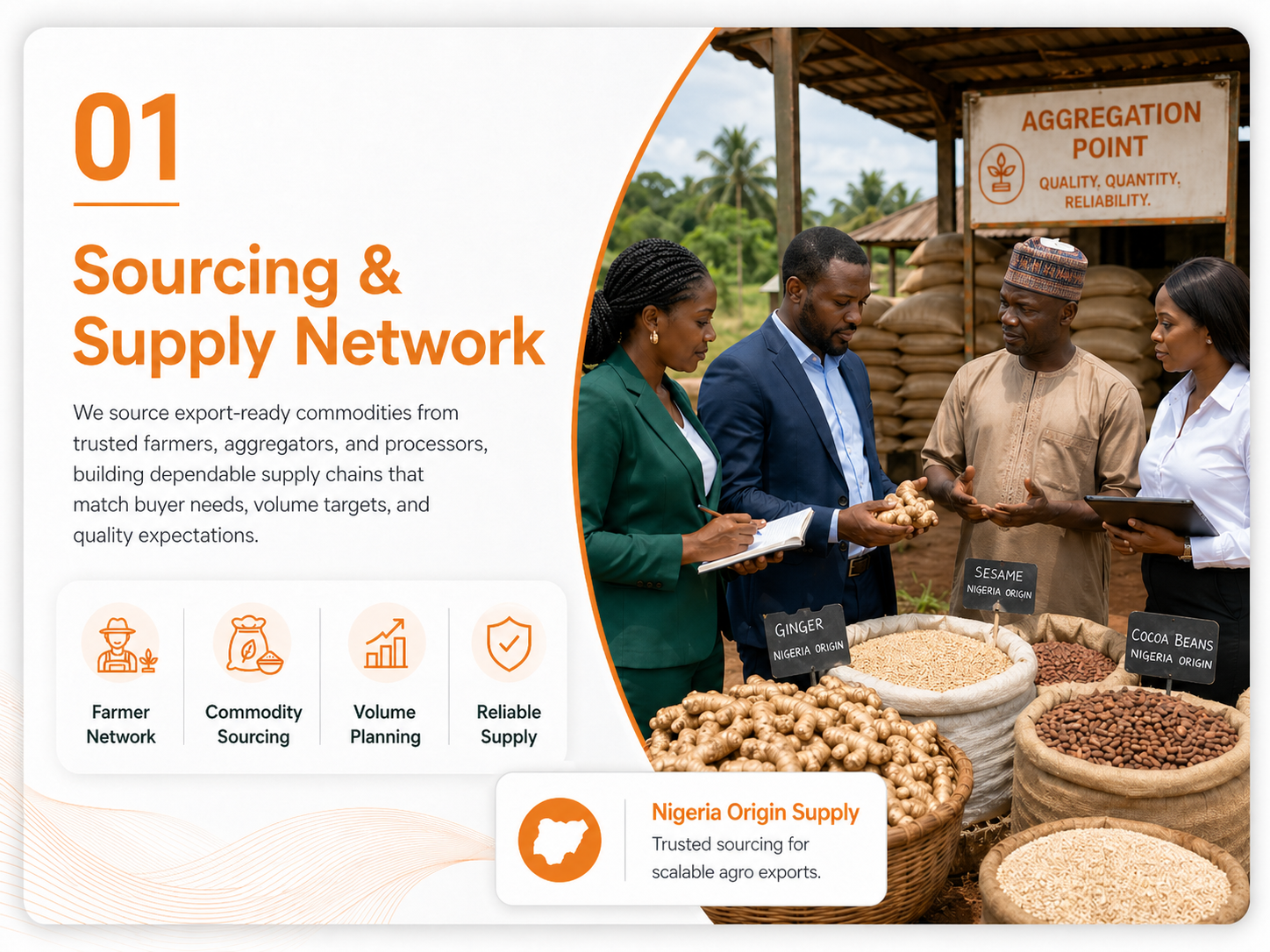 Direct Sourcing of  <br>Nigerian Agro-Export Commodities